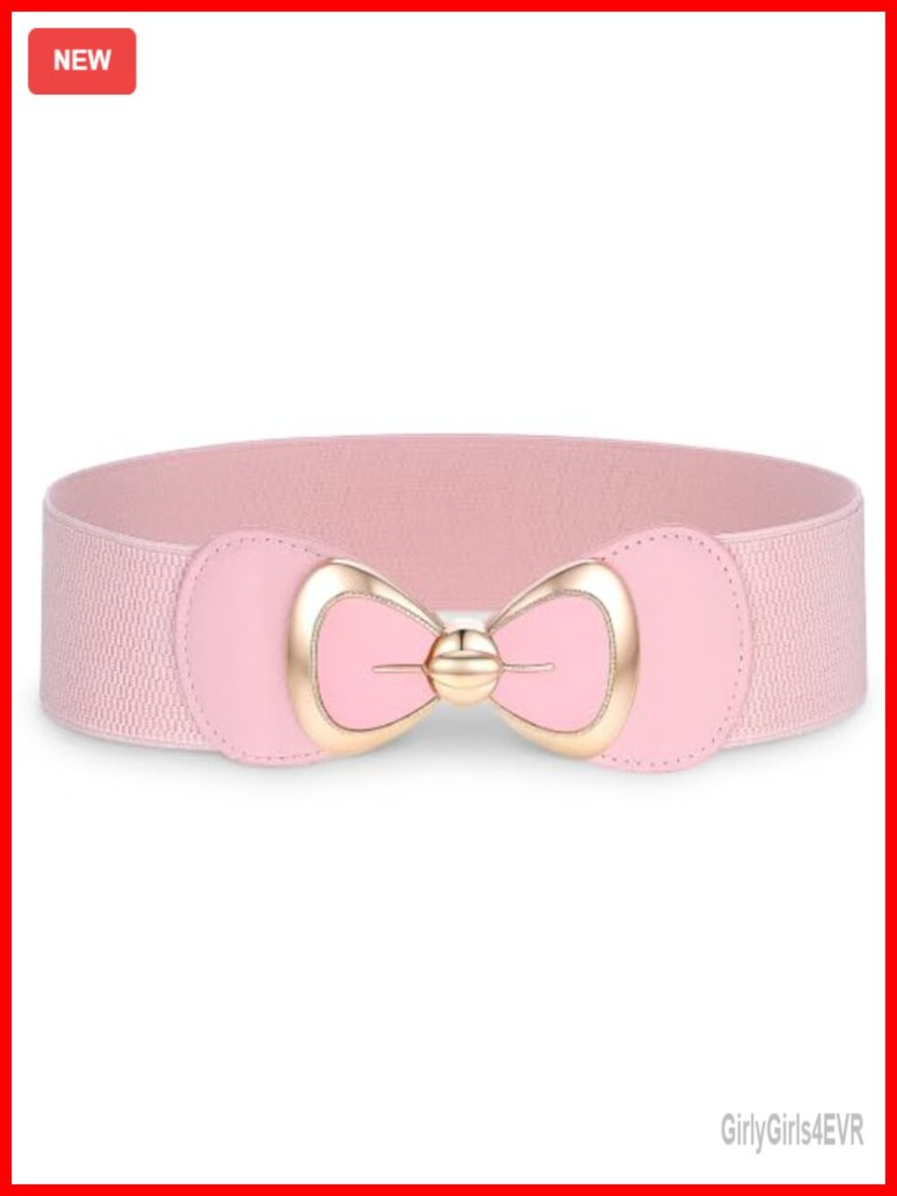 Wide PU Leather Stretch Bow Belt Waist Cinch for Dresses Jeans
